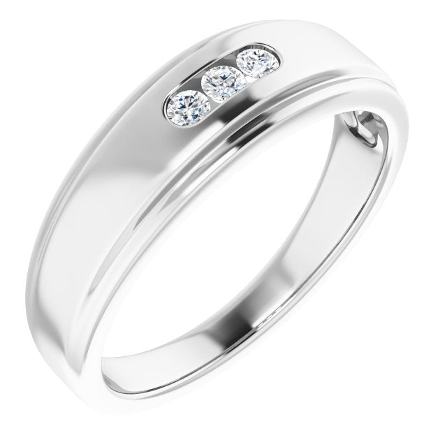 1/6 CTW Natural Diamond Band, 6.75 mm