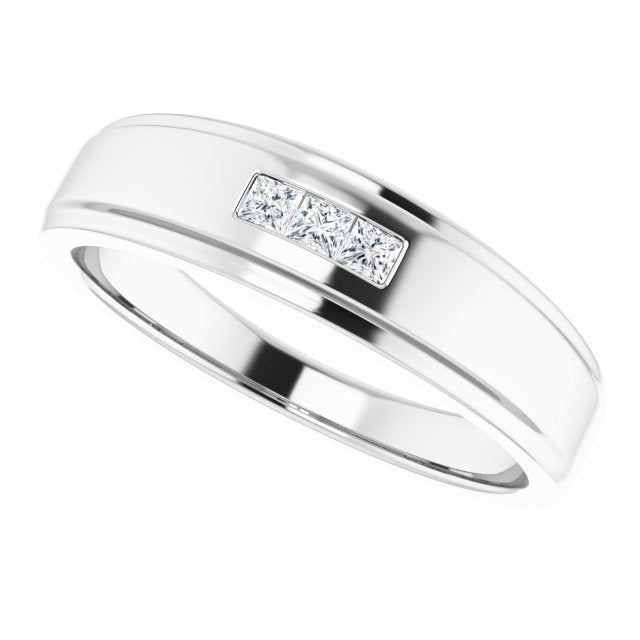 1/6 CTW Natural Diamond Band, 6.75 mm