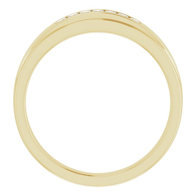 1/4 CTW Natural Diamond Band, 5.25 mm, Seven-Stone