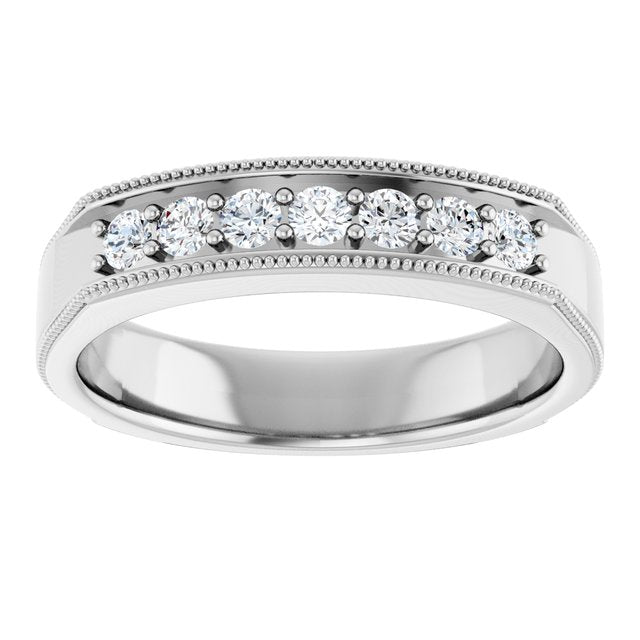 3/8 CTW Natural Diamond Band, 5 mm