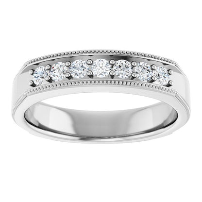 3/8 CTW Natural Diamond Band, 5 mm