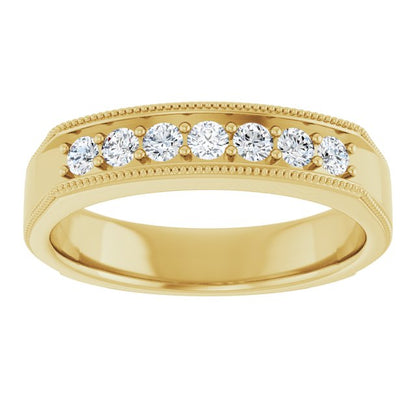 3/8 CTW Natural Diamond Band, 5 mm