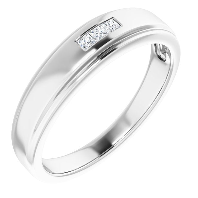 1/10 CTW Natural Diamond Band, 6 mm