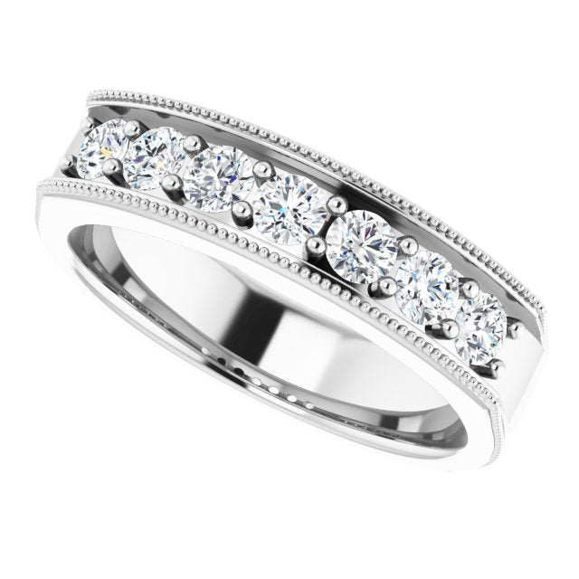 7/8 CTW Natural Diamond Band, 5.7 mm