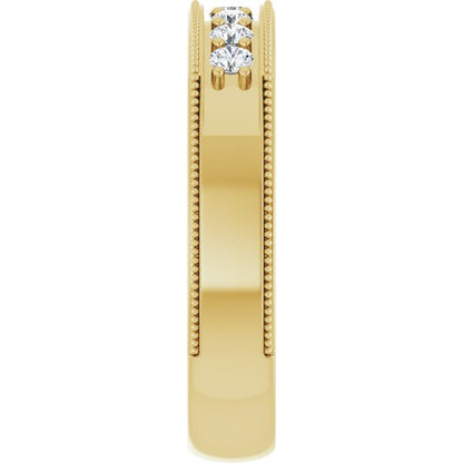 3/8 CTW Natural Diamond Band, 5 mm