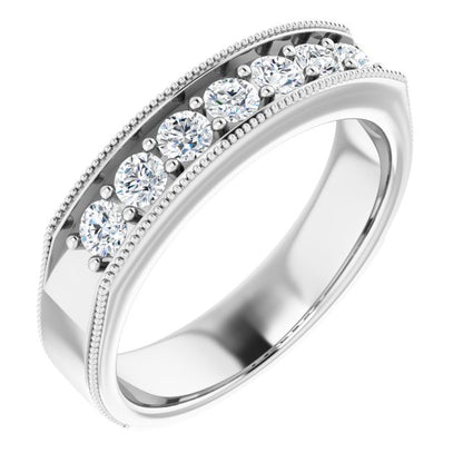 3/4 CTW Natural Diamond Band, 5.5 mm
