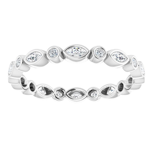 3/8 CTW Natural Diamond Eternity Band, 2.64 mm