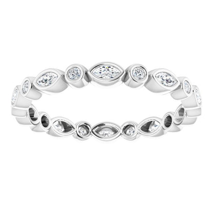 3/8 CTW Natural Diamond Eternity Band, 2.64 mm