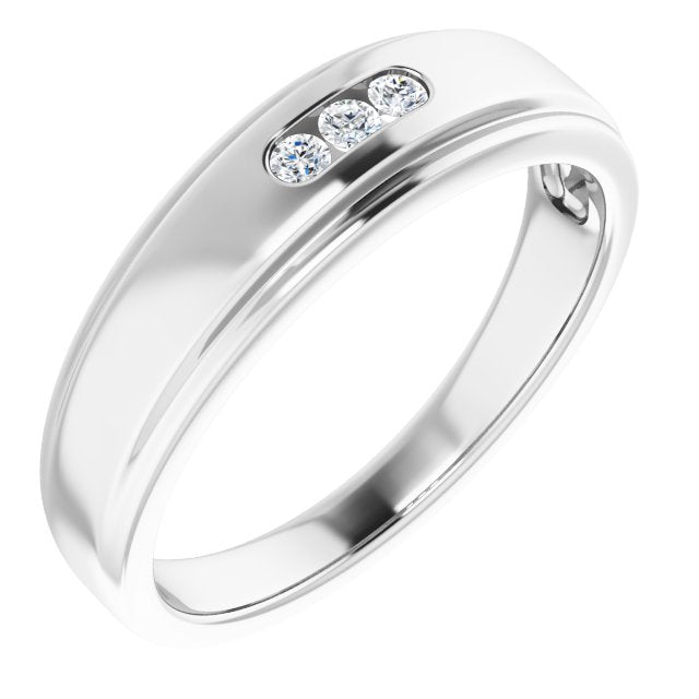 1/10 CTW Natural Diamond Band, 6 mm