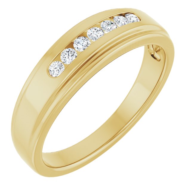 1/5 CTW Natural Diamond Band, 6 mm