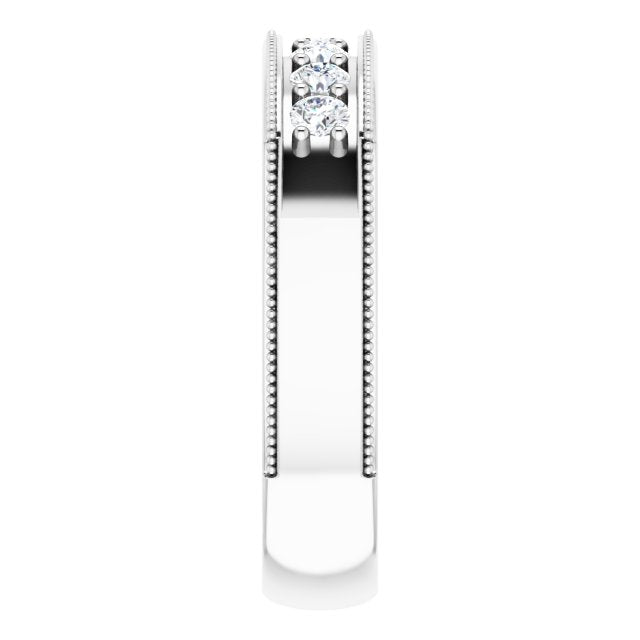 1/2 CTW Natural Diamond Band, 5.25 mm