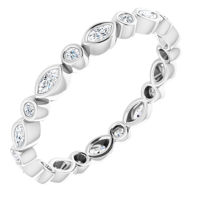 3/8 CTW Natural Diamond Eternity Band, 2.64 mm
