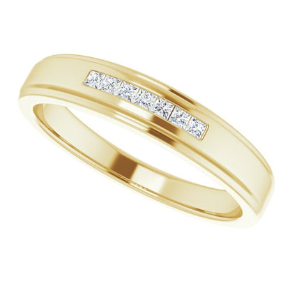 1/6 CTW Natural Diamond Band, 5.25 mm