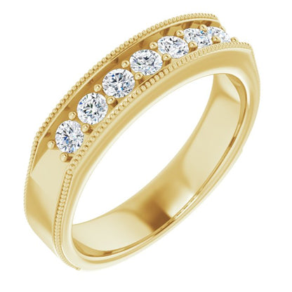 1/2 CTW Natural Diamond Band, 5.25 mm