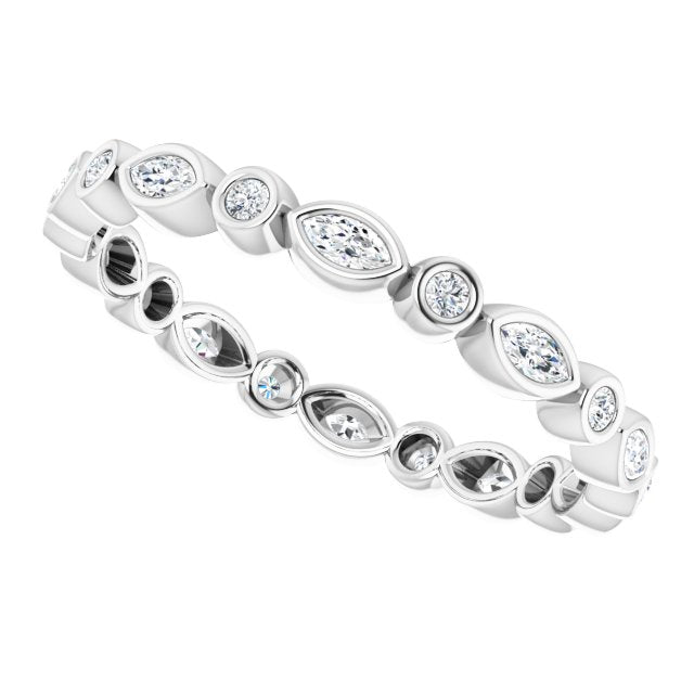 3/8 CTW Natural Diamond Eternity Band, 2.64 mm