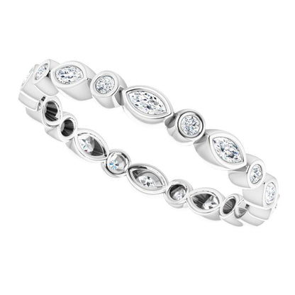 3/8 CTW Natural Diamond Eternity Band, 2.64 mm