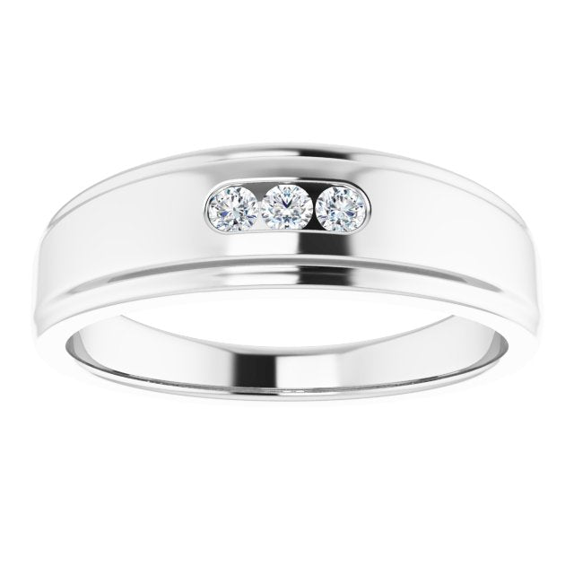 1/6 CTW Natural Diamond Band, 6.75 mm