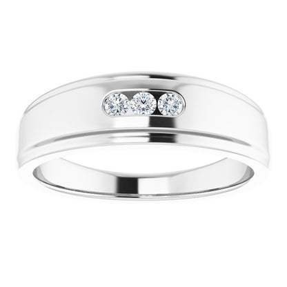 1/6 CTW Natural Diamond Band, 6.75 mm