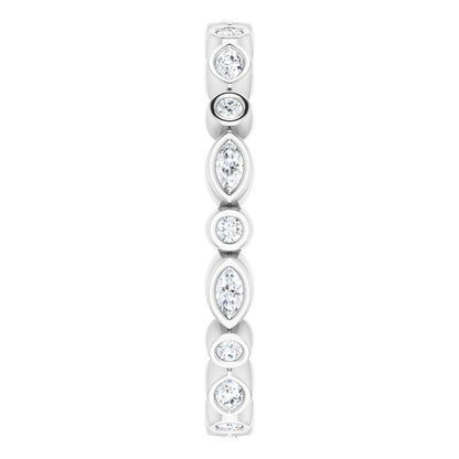 3/8 CTW Natural Diamond Eternity Band, 2.64 mm
