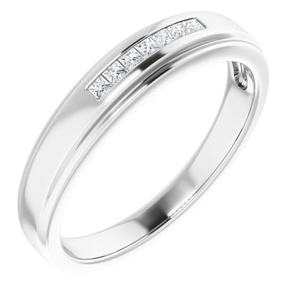 1/6 CTW Natural Diamond Band, 5.25 mm