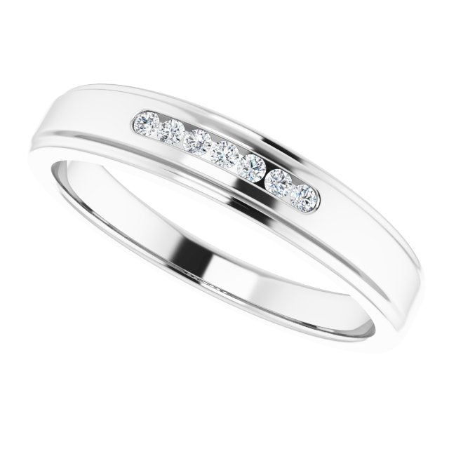 1/10 CTW Natural Diamond Band, 4.5 mm
