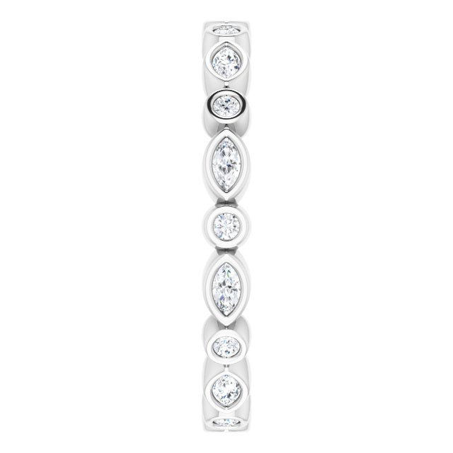 3/8 CTW Natural Diamond Eternity Band, 2.64 mm