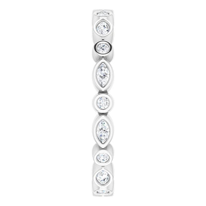 3/8 CTW Natural Diamond Eternity Band, 2.64 mm