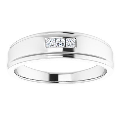 1/6 CTW Natural Diamond Band, 6.75 mm