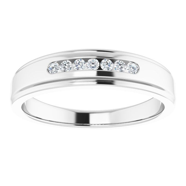 1/6 CTW Natural Diamond Band, 5.25 mm