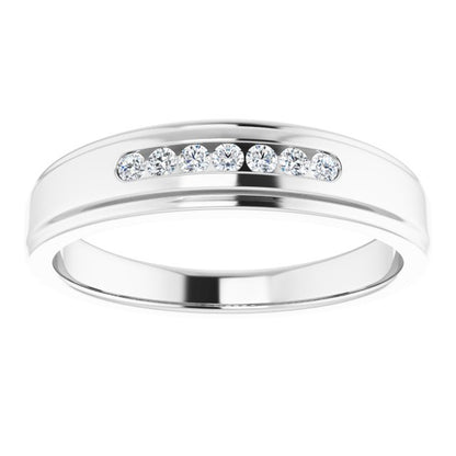 1/6 CTW Natural Diamond Band, 5.25 mm