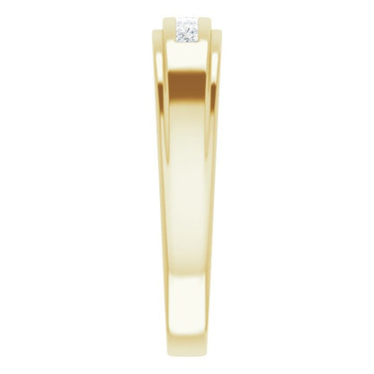 1/4 CTW Natural Diamond Band, 5.25 mm, Seven-Stone