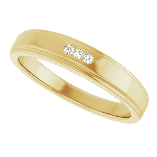 .04 CTW Natural Diamond Band, 4.5 mm