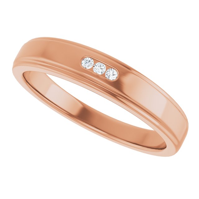 .04 CTW Natural Diamond Band, 4.5 mm