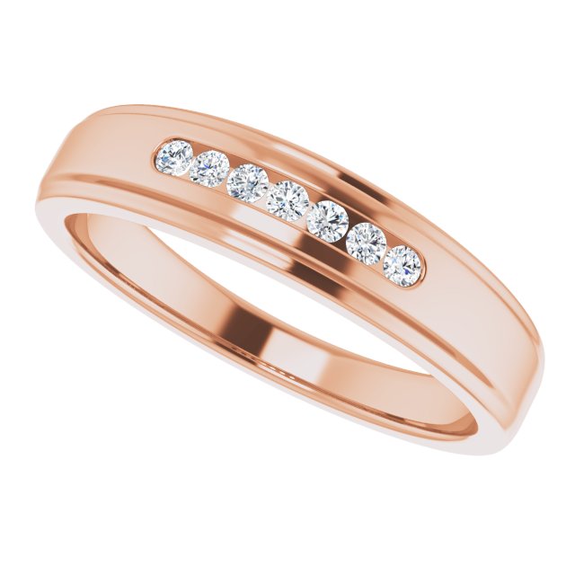 1/6 CTW Natural Diamond Band, 5.25 mm