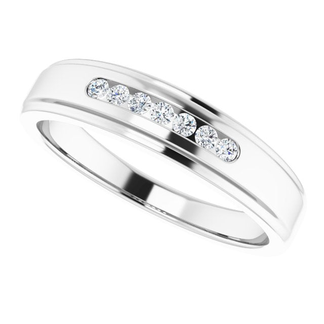 1/6 CTW Natural Diamond Band, 5.25 mm