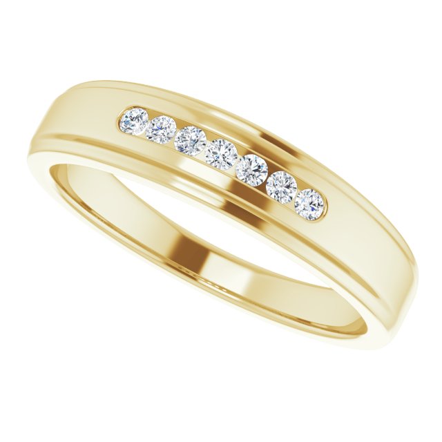 1/6 CTW Natural Diamond Band, 5.25 mm