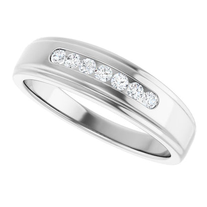 1/5 CTW Natural Diamond Band, 6 mm