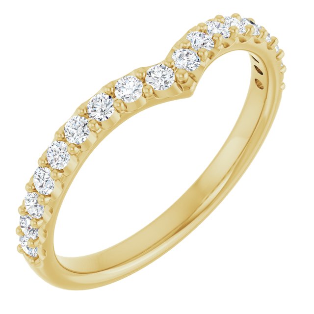 1/3 CTW Natural Diamond Contour Band, 3.56 mm