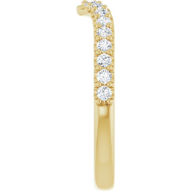 1/3 CTW Natural Diamond Contour Band, 3.56 mm