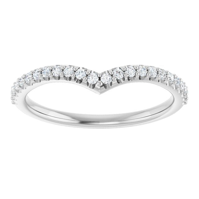1/5 CTW Natural Diamond Contour Band, 1.7 mm