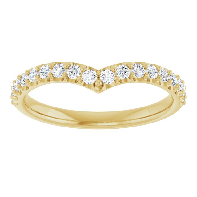 1/3 CTW Natural Diamond Contour Band, 3.56 mm