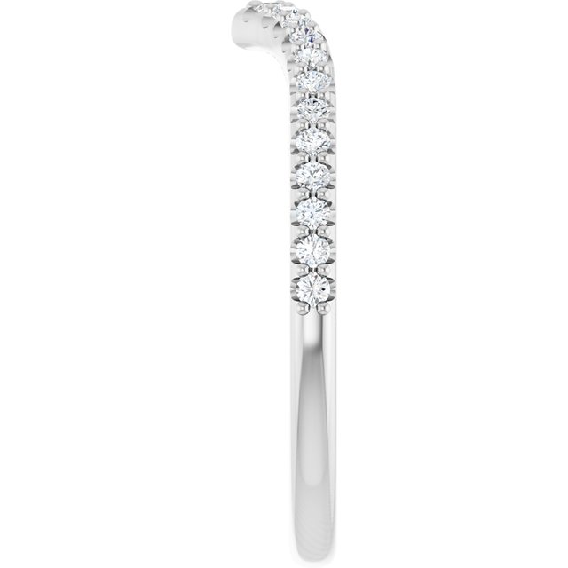1/5 CTW Natural Diamond Contour Band, 1.7 mm