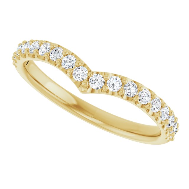 1/3 CTW Natural Diamond Contour Band, 3.56 mm