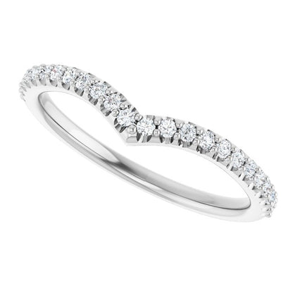 1/5 CTW Natural Diamond Contour Band, 1.7 mm