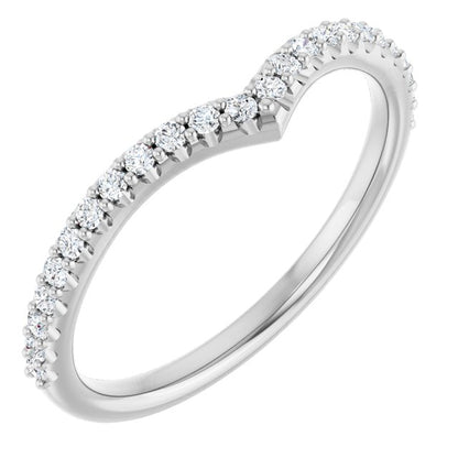 1/5 CTW Natural Diamond Contour Band, 1.7 mm