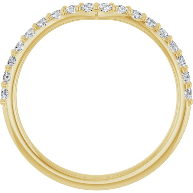 1/3 CTW Natural Diamond Contour Band, 3.56 mm