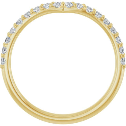 1/3 CTW Natural Diamond Contour Band, 3.56 mm