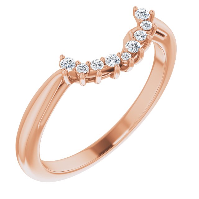.08 CTW Natural Diamond Matching Band, 11.63 x 5.1 mm