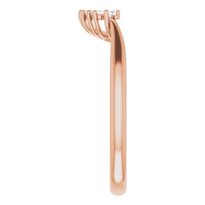 .08 CTW Natural Diamond Matching Band, 11.63 x 5.1 mm
