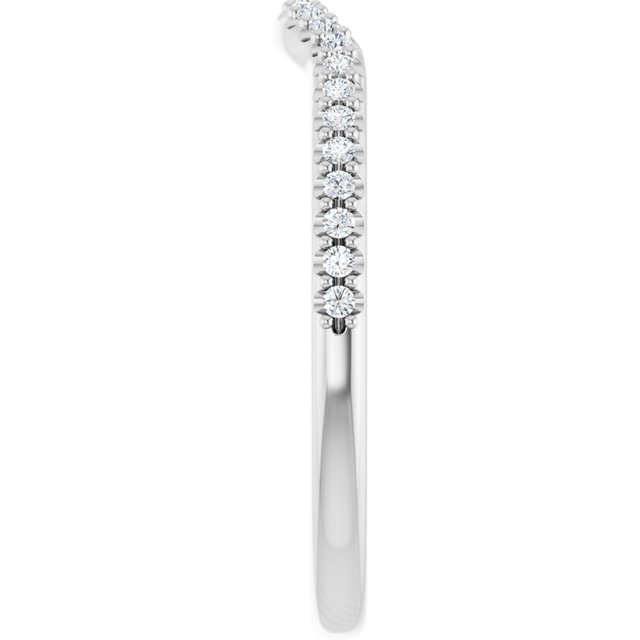 1/8 CTW Natural Diamond Contour Band, 1.9 mm